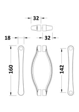 Nuie Ella Rounded Handle – Chrome, photo 2
