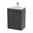 Nuie Havana 2 Door Floor Standing Vanity Unit With Basin – 500mm & 600mm, photo 2