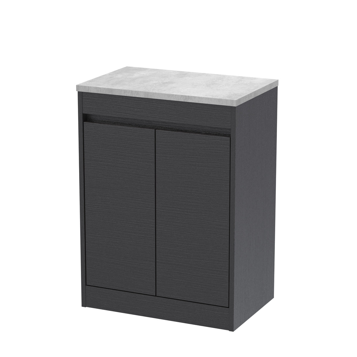 Nuie Havana 600mm 2 Door Floor Standing Vanity Unit With Worktop, photo 2