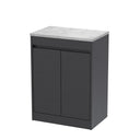 Nuie Havana 600mm 2 Door Floor Standing Vanity Unit With Worktop, photo 2