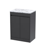Nuie Havana 600mm 2 Door Floor Standing Vanity Unit With Worktop, photo 9