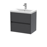 Nuie Havana 2 Drawer Wall Hung Vanity Unit With Basin – 500mm, 600mm & 800mm, photo 2