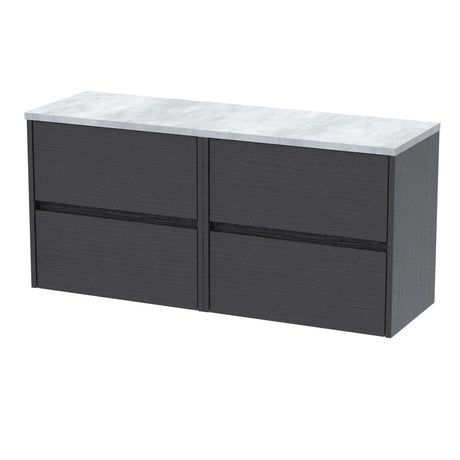 Nuie Havana 1200mm 4 Drawer Wall Hung Vanity Unit With Worktop, photo 9