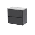 Nuie Havana 2 Drawer Wall Hung Vanity Unit With Worktop – 600mm & 800mm, photo 2