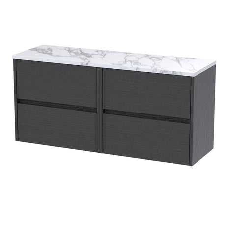 Nuie Havana 1200mm 4 Drawer Wall Hung Vanity Unit With Worktop, photo 2