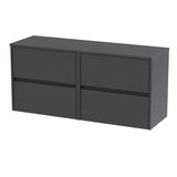 Nuie Havana 1200mm 4 Drawer Wall Hung Vanity Unit With Worktop, photo 10