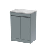 Nuie Havana 600mm 2 Door Floor Standing Vanity Unit With Worktop, photo 3