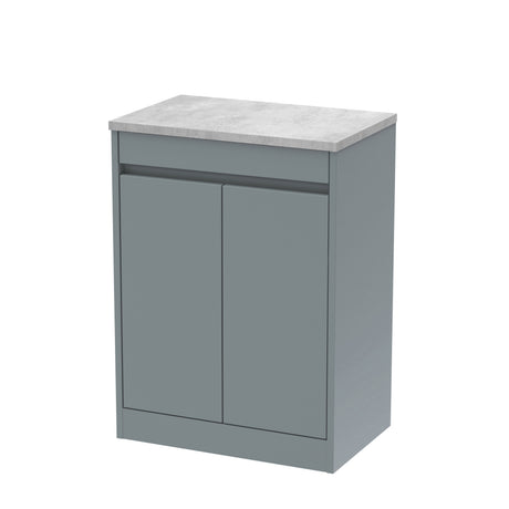 Nuie Havana 600mm 2 Door Floor Standing Vanity Unit With Worktop, photo 3