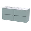 Nuie Havana 1200mm 4 Drawer Wall Hung Vanity Unit With Worktop, photo 3