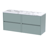 Nuie Havana 1200mm 4 Drawer Wall Hung Vanity Unit With Worktop, photo 3