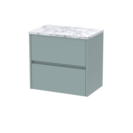 Nuie Havana 2 Drawer Wall Hung Vanity Unit With Worktop – 600mm & 800mm, photo 3