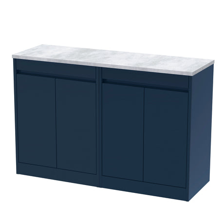 Nuie Havana 1200mm 4 Door Floor Standing Vanity Unit With Worktop, photo 4
