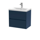 Nuie Havana 2 Drawer Wall Hung Vanity Unit With Basin – 500mm, 600mm & 800mm, photo 5