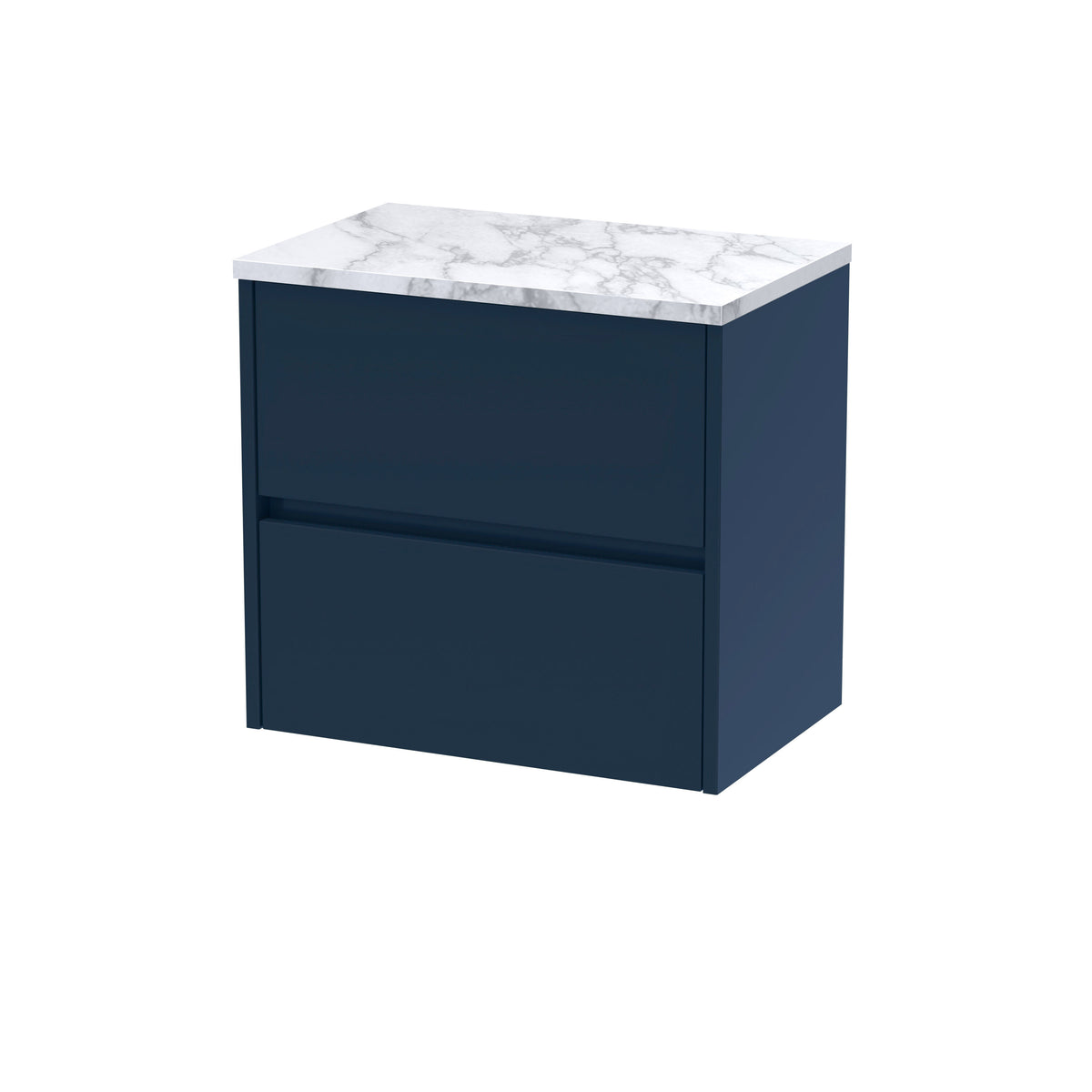 Nuie Havana 2 Drawer Wall Hung Vanity Unit With Worktop – 600mm & 800mm, photo 5