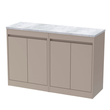 Nuie Havana 1200mm 4 Door Floor Standing Vanity Unit With Worktop, photo 5