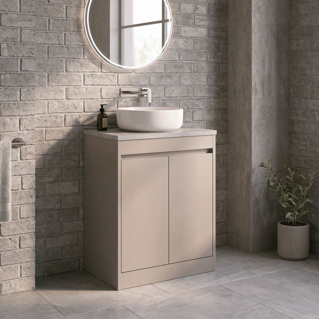 Nuie Havana 600mm 2 Door Floor Standing Vanity Unit With Worktop