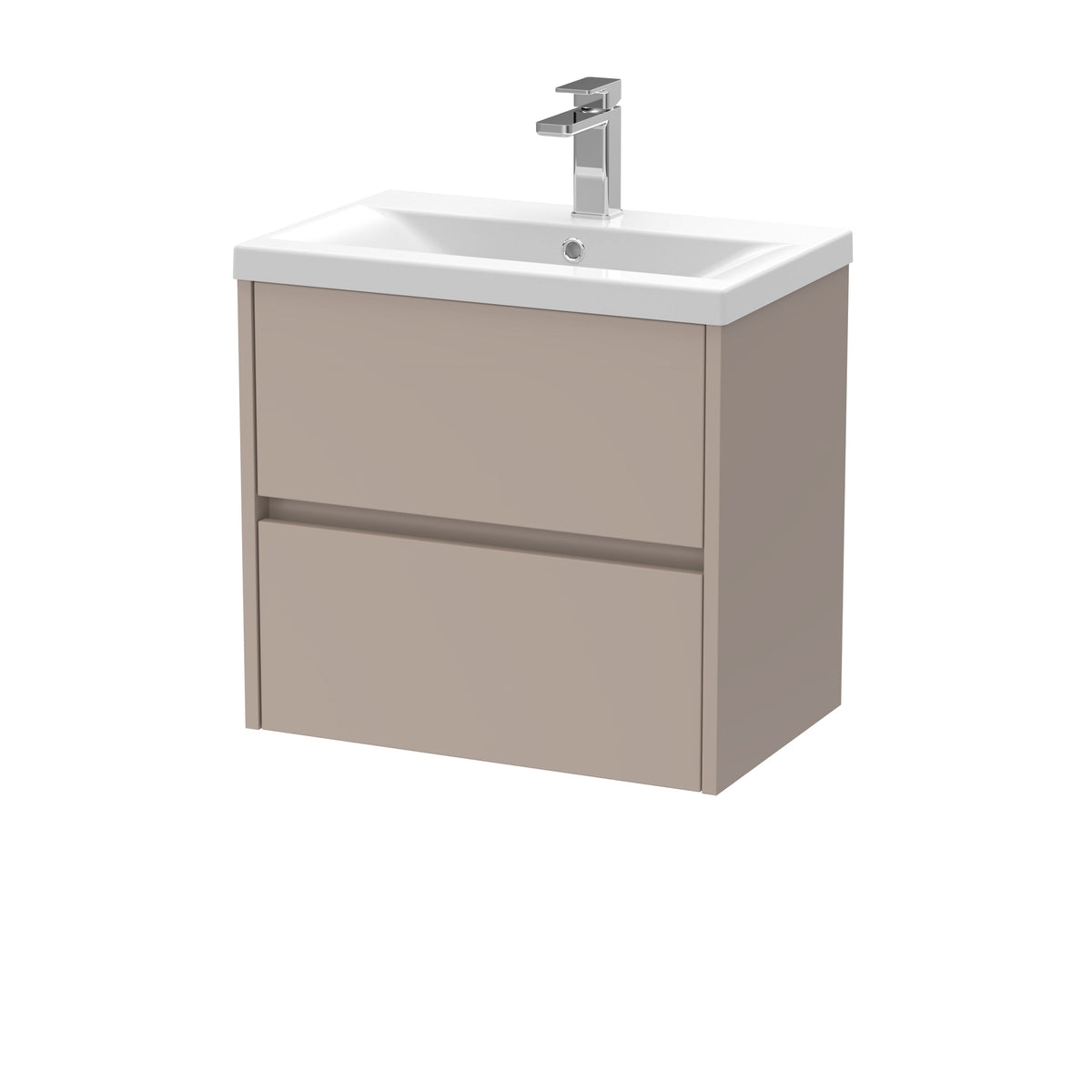 Nuie Havana 2 Drawer Wall Hung Vanity Unit With Basin – 500mm, 600mm & 800mm, photo 6