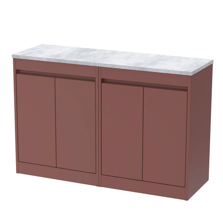 Nuie Havana 1200mm 4 Door Floor Standing Vanity Unit With Worktop, photo 6