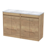 Nuie Havana 1200mm 4 Door Floor Standing Vanity Unit With Worktop, photo 7