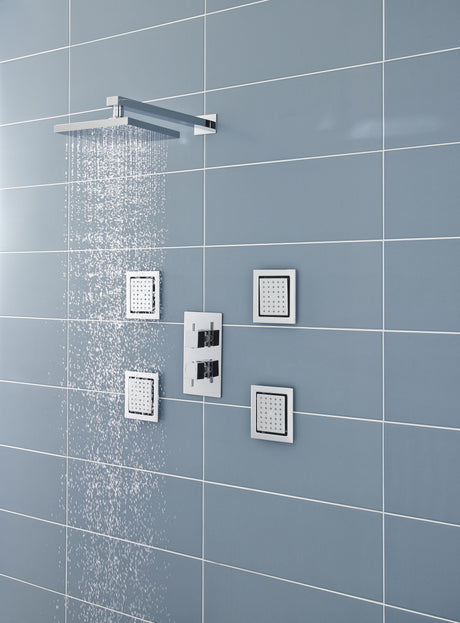 Nuie Fixed Shower Head – 60mm High – Chrome