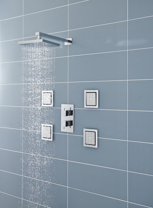 Nuie Fixed Shower Head – 60mm High – Chrome