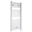 Nuie Eton 1100 x 500mm Vertical Electric Heated Towel Rail – Chrome or Anthracite, photo 2