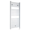 Nuie Eton 1100 x 500mm Vertical Electric Heated Towel Rail – Chrome or Anthracite, photo 2