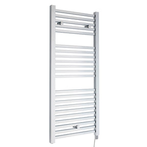 Nuie Eton 1100 x 500mm Vertical Electric Heated Towel Rail – Chrome or Anthracite, photo 2