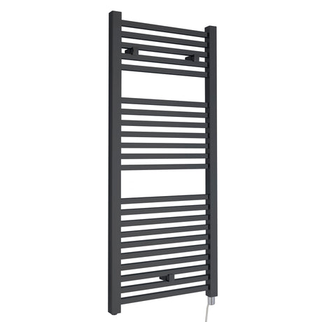 Nuie Eton 1100 x 500mm Vertical Electric Heated Towel Rail – Chrome or Anthracite, photo 3