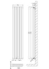 Nuie Revive Vertical Double Panel Radiator – 1500 x 354mm, 1800 x 236mm, 1800 x 354mm, 1800 x 499mm & 1800 x 528mm, photo 7