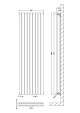 Nuie Revive Vertical Double Panel Radiator – 1500 x 354mm, 1800 x 236mm, 1800 x 354mm, 1800 x 499mm & 1800 x 528mm, photo 9