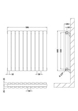 Nuie Revive Horizontal Double Panel Radiator – 600 x 412mm, 600 x 586mm, 992 x 600mm, 1398 x 600mm & 1572 x 600mm, photo 5