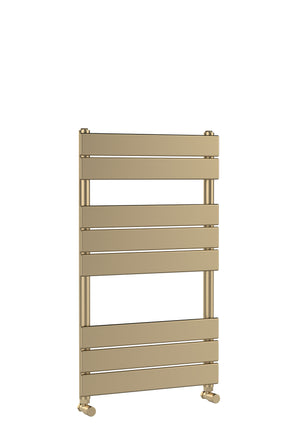 Nuie Piazza 840 x 500mm Vertical Heated Towel Rail – Brushed Brass or Anthracite, photo 2