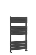 Nuie Piazza 840 x 500mm Vertical Heated Towel Rail – Brushed Brass or Anthracite, photo 3