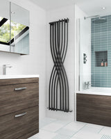 Nuie Xcite 1775 x 450mm Vertical Single Panel Radiator – Anthracite