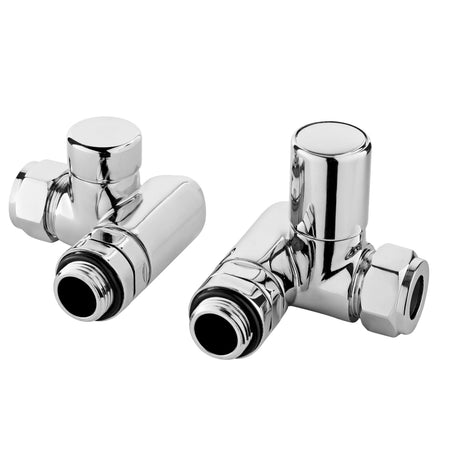 Nuie Corner Dual Fuel Radiator Valve Pack (Pairs) – Chrome