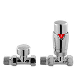 Nuie Straight Thermostatic Radiator Valve Pack – Chrome