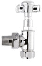 Nuie Crosshead Angled Radiator Valve Pack (Pairs) – Chrome