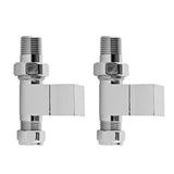 Nuie Straight Radiator Valve Pack (Pairs) – Chrome