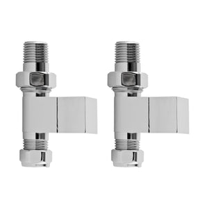 Nuie Straight Radiator Valve Pack (Pairs) – Chrome