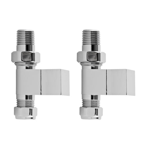 Nuie Straight Radiator Valve Pack (Pairs) – Chrome