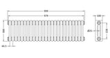 Nuie Colosseum Vertical Column Radiator, photo 5