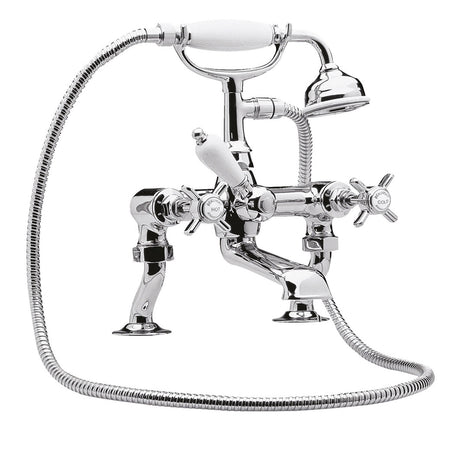 Nuie Beaumont 3/4" Cranked Bath Shower Mixer – Chrome or Brushed Brass