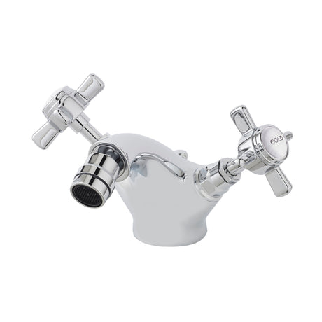 Nuie Beaumont Bidet Mixer and Pop Up Waste – Chrome or Brushed Brass
