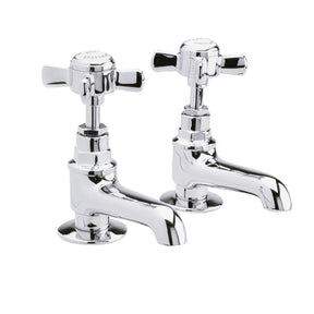 Nuie Beaumont Basin Taps – Chrome or Brushed Brass, photo 2