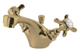 Nuie Beaumont Mono Basin Mixer With Waste – Brushed Brass