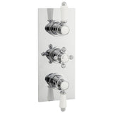 Nuie Victorian Triple Thermostatic Shower Valve – 280mm High – Chrome, photo 2