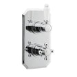 Nuie Ascott Twin Thermostatic Shower Valve – Chrome, photo 2