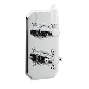 Nuie Ascott Twin Thermostatic Shower Valve – Chrome, photo 2
