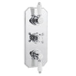 Nuie Victorian Triple Thermostatic Shower Valve – 280mm High – Chrome